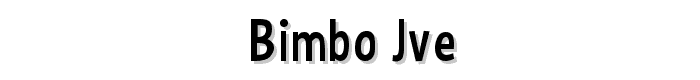 Bimbo JVE font